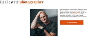 Сайт фотографа по недвижимости